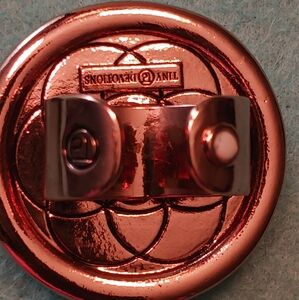 Ring- Big TINY DEVOTIONS, Copper Color With White Marble Stone? Accents